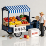Fresh Fruit Cart — Corner Market Stand